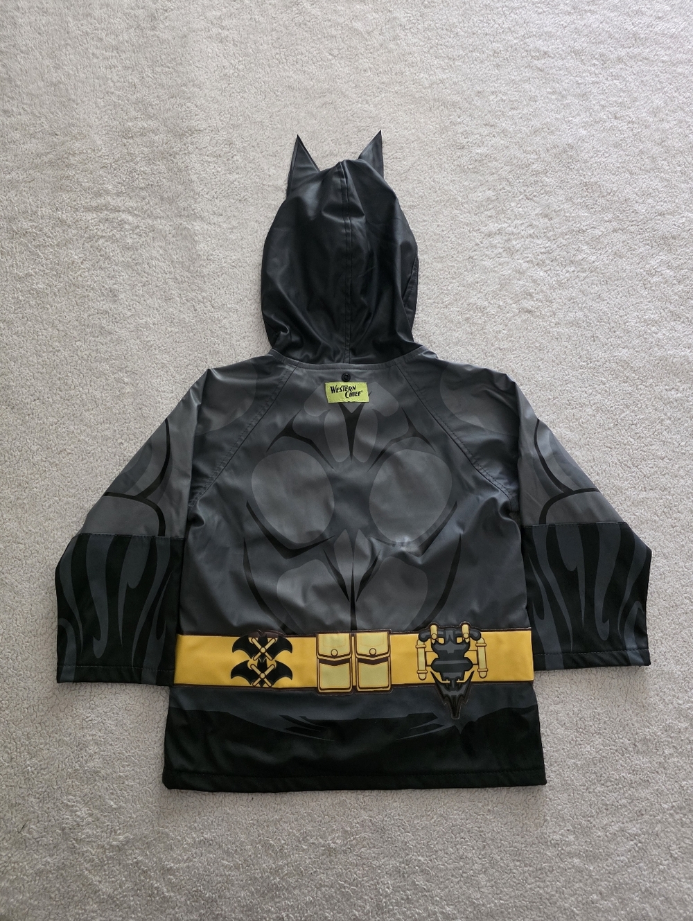 Western Chief Batman Everlasting Raincoat, Toddler Size 4T, GUC - Black - Picture 13 of 14